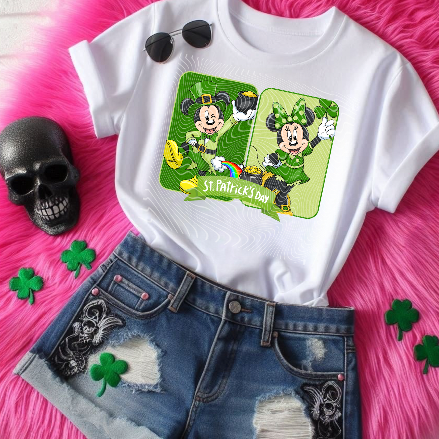 Mouse and Friends St Saint Patrick's Day PNG Design
