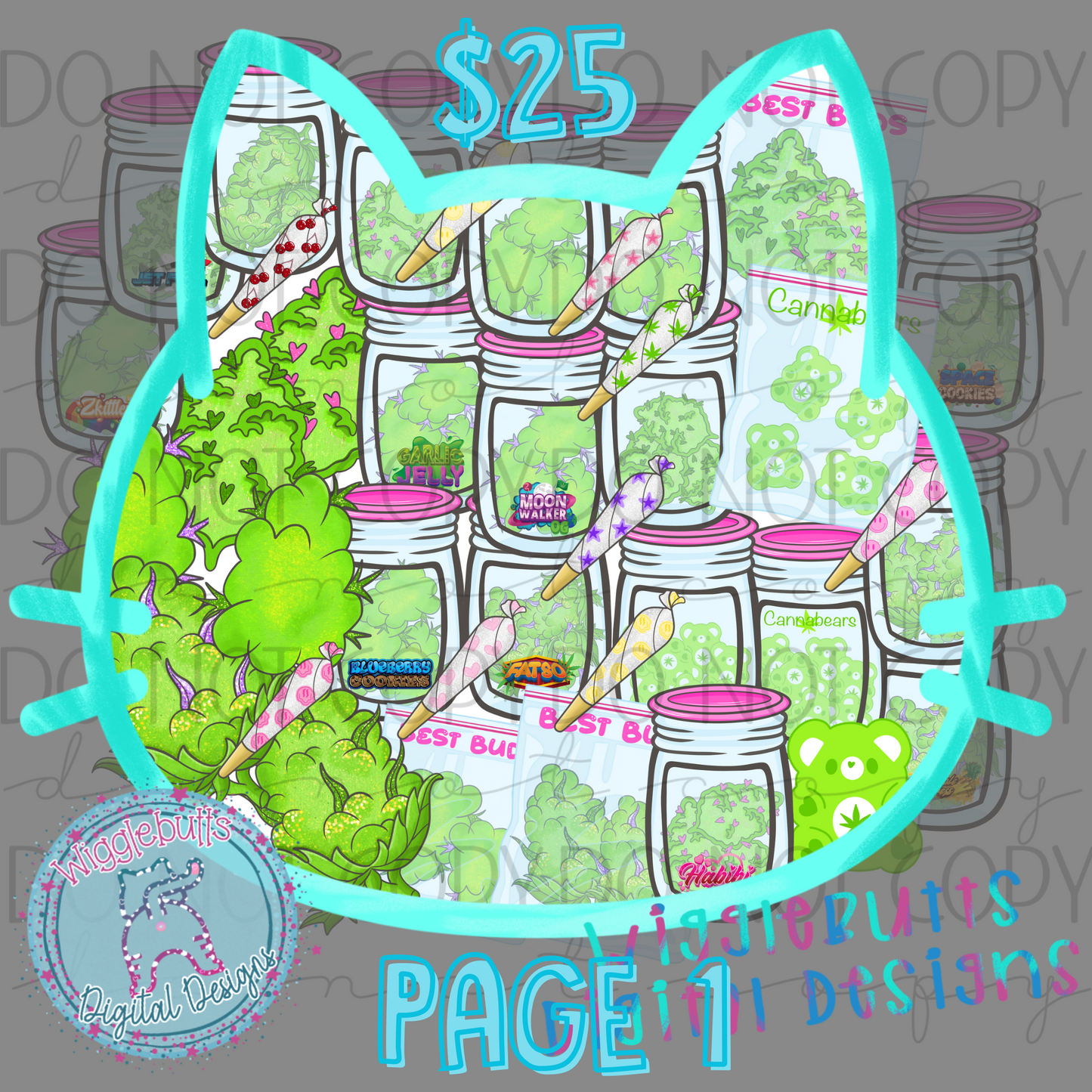 420 Weed Smoker ClipArt Bundle