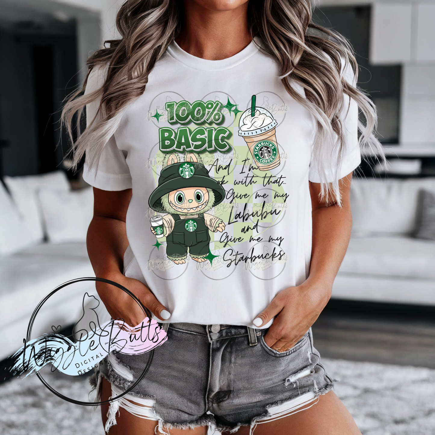 Little Monsters Coffee 100% Basic PNG Design