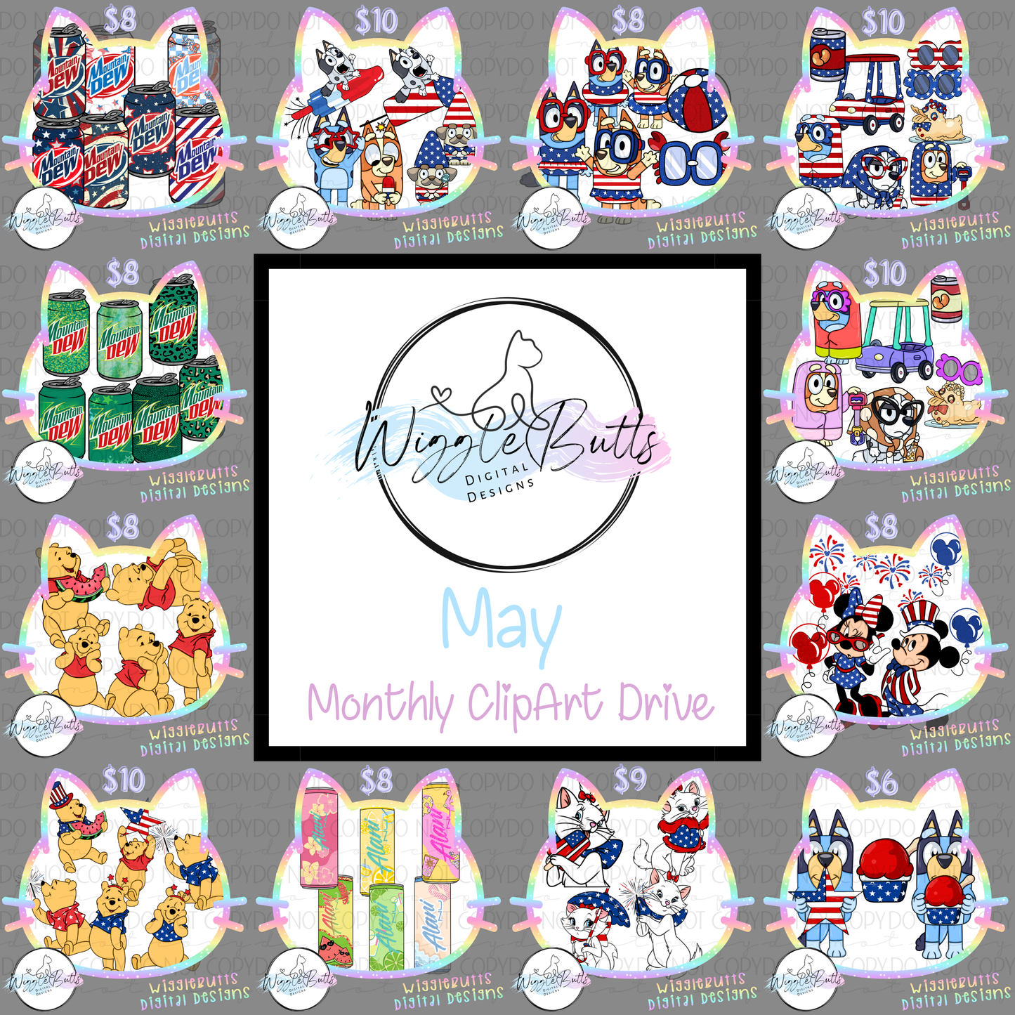 May 2025 Monthly Regular ClipArt Drive