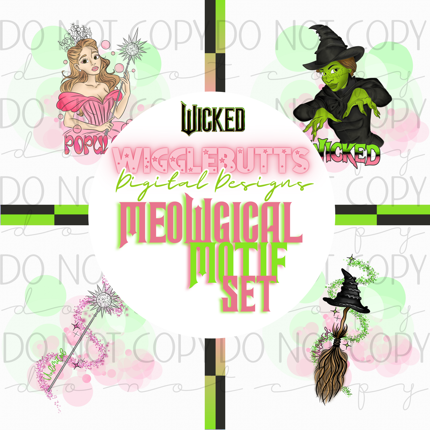 Meowgical Motif Set Witches