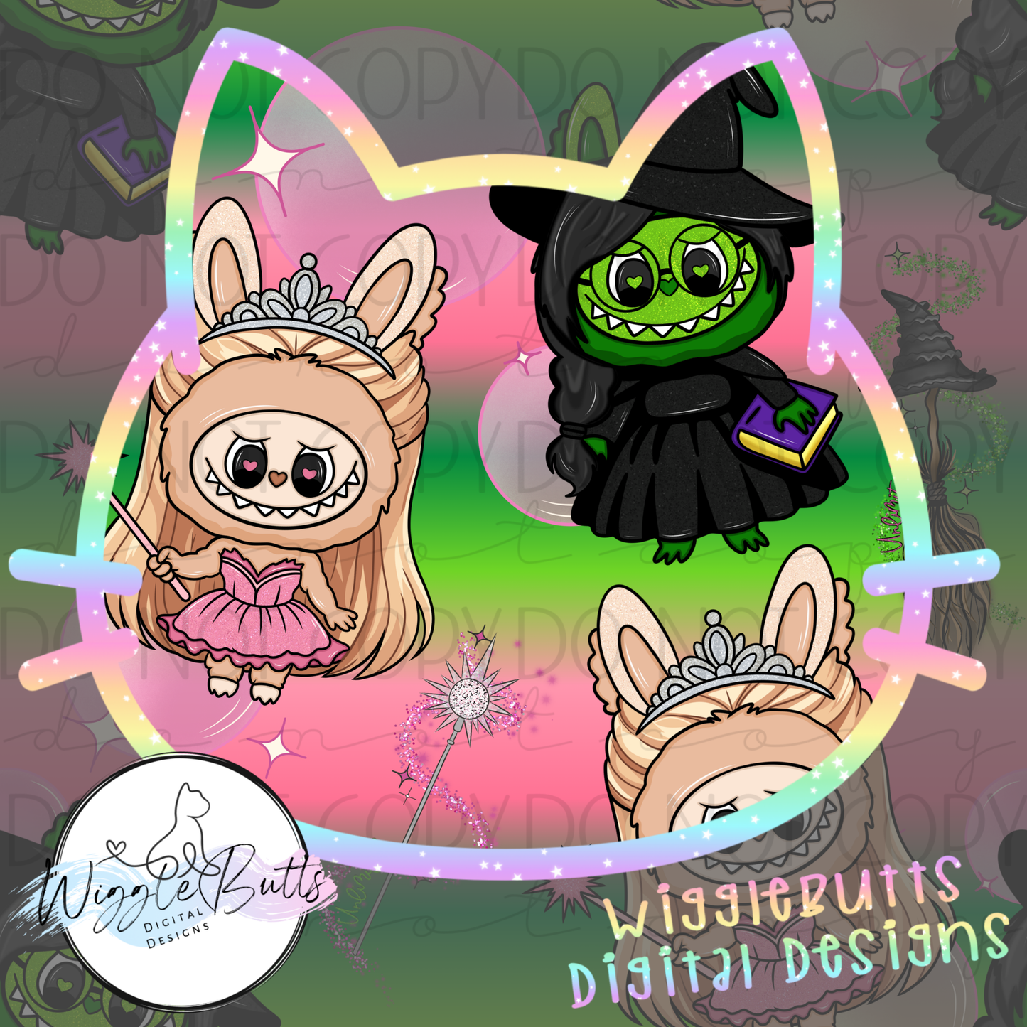 Little Monsters Witches Seamless File