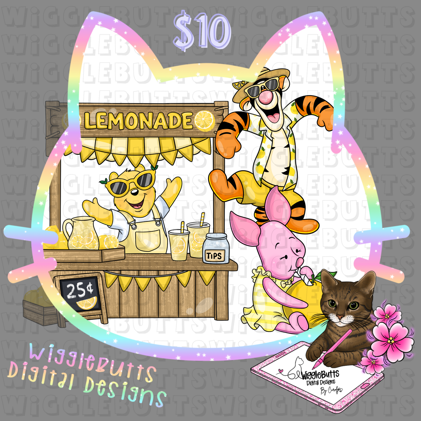 Honey Bear and Friends Summer Lemonade Stand ClipArt Bundle