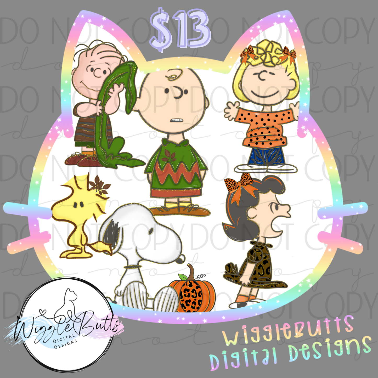 Peanut Kids Fall ClipArt Bundle