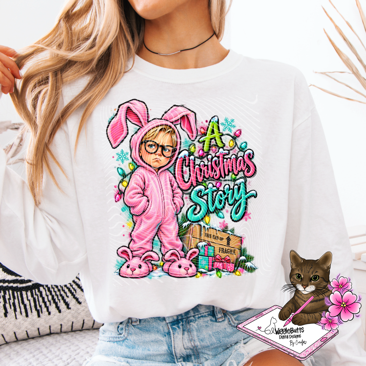 Christmas Movie Bunny PNG Design
