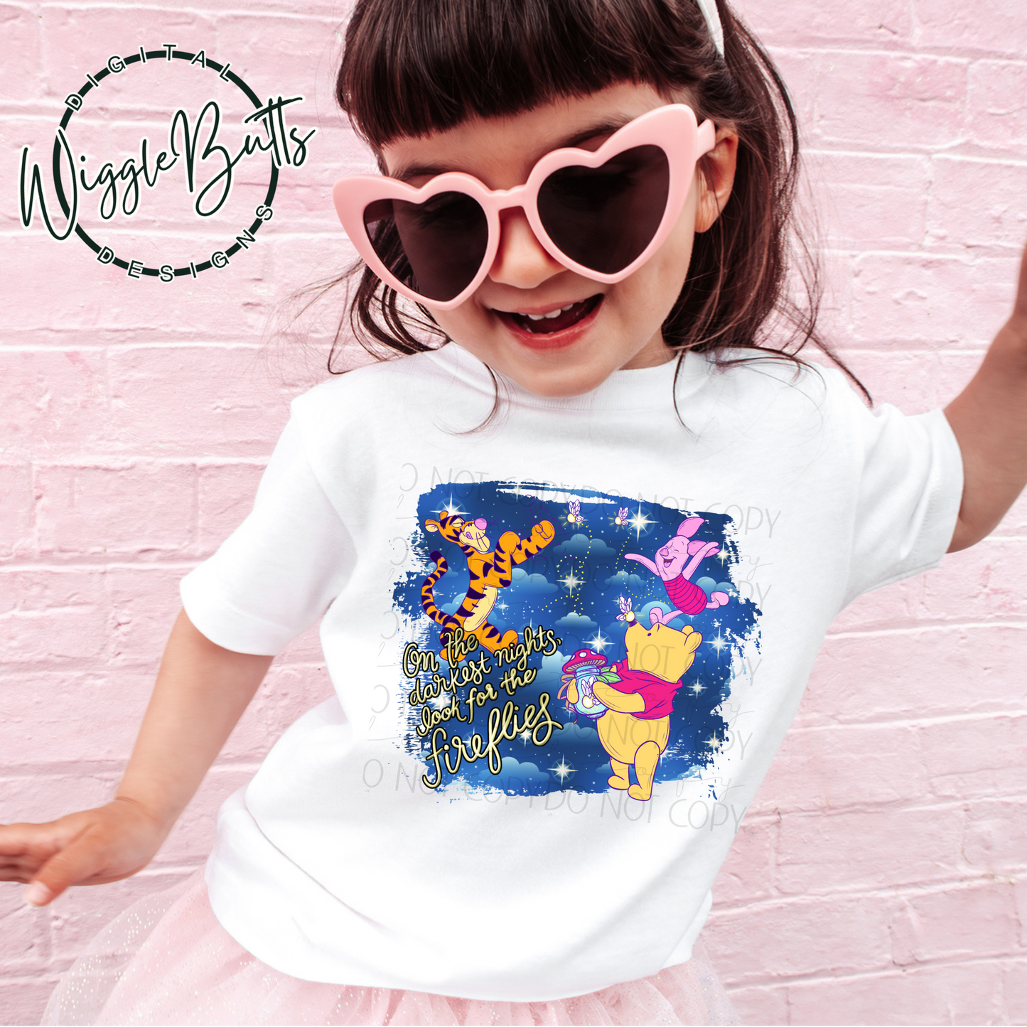 Bear Chasing Fireflies PNG Design