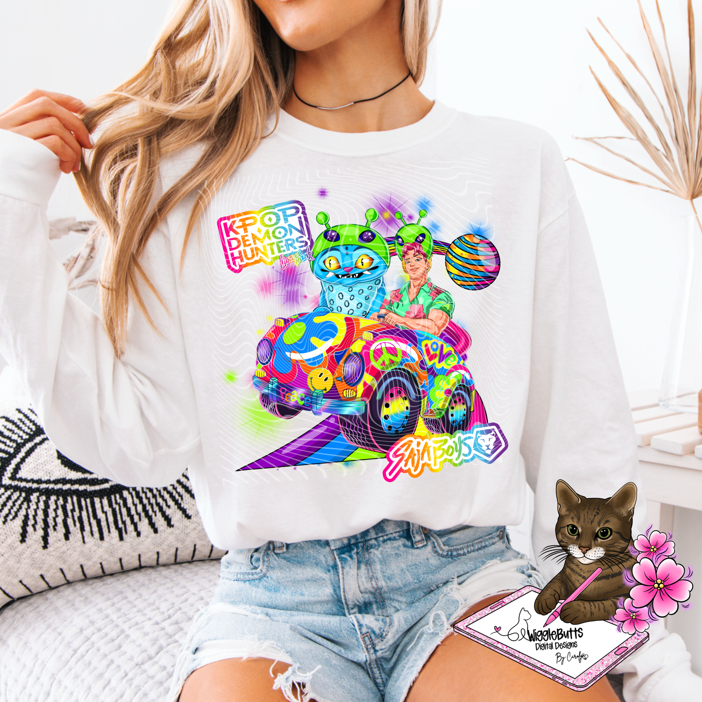 Anime Hunter Girls Soda Boys 90s Rainbow Style PNG Design Bundle