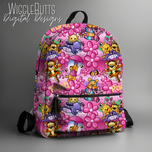 Bear and Friends Flower Seamless