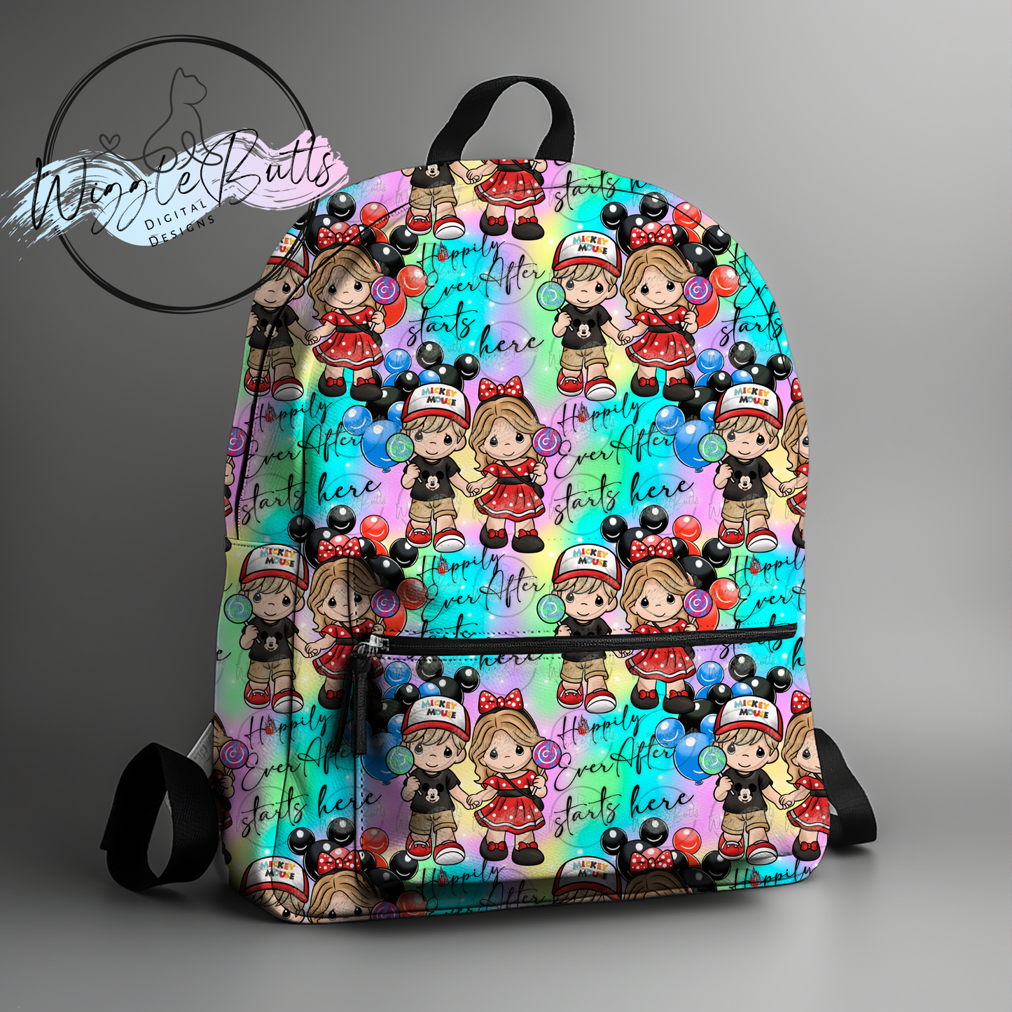 Precious Children Mouse and Friends Multicolor Seamless File