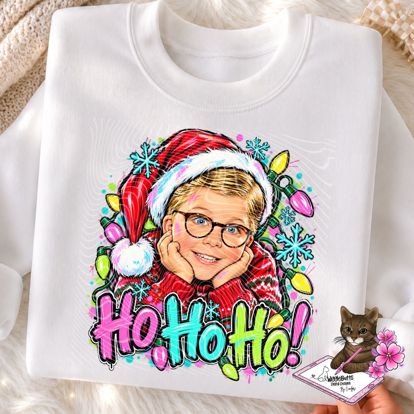 Christmas Movie Ho Ho Ho PNG Design