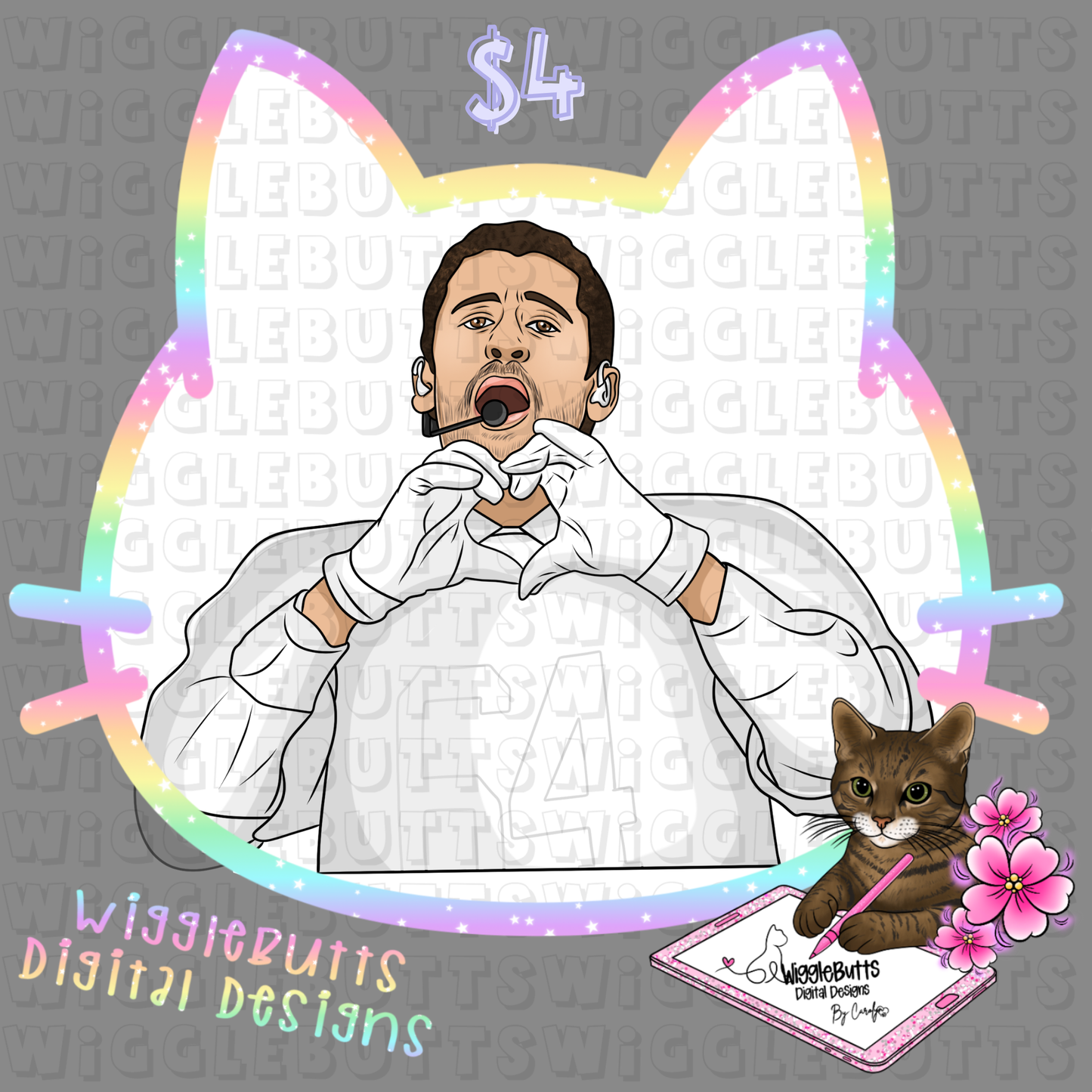 Celebrity Singer ClipArt Piece