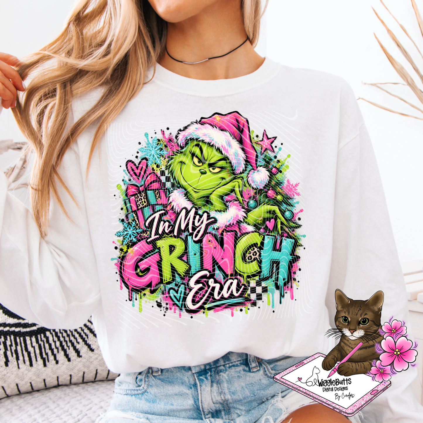 Green Guy Painted PNG Design