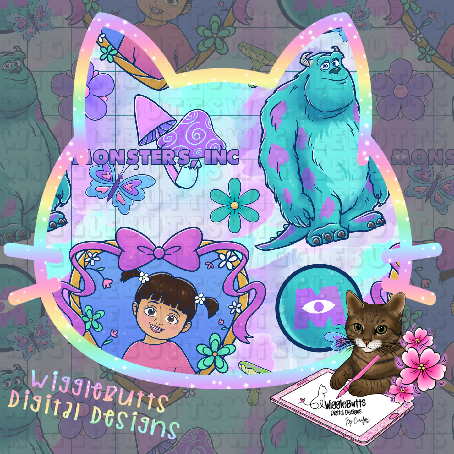 Monster Floral Seamless File