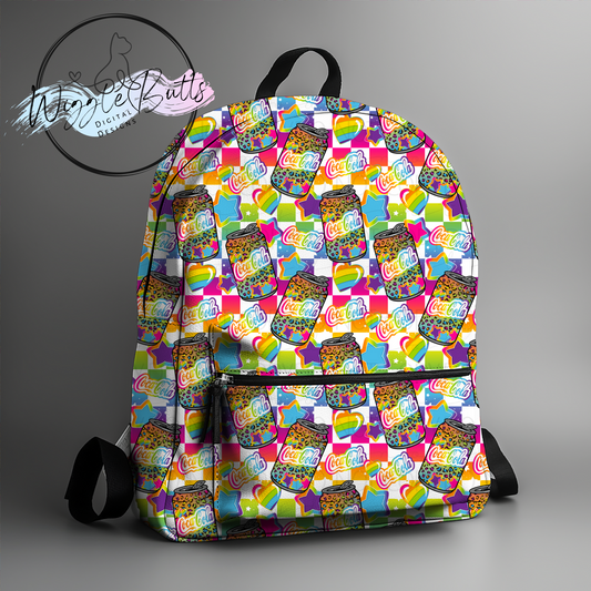 Boujee 90s Rainbow Style Soda Checkered Seamless