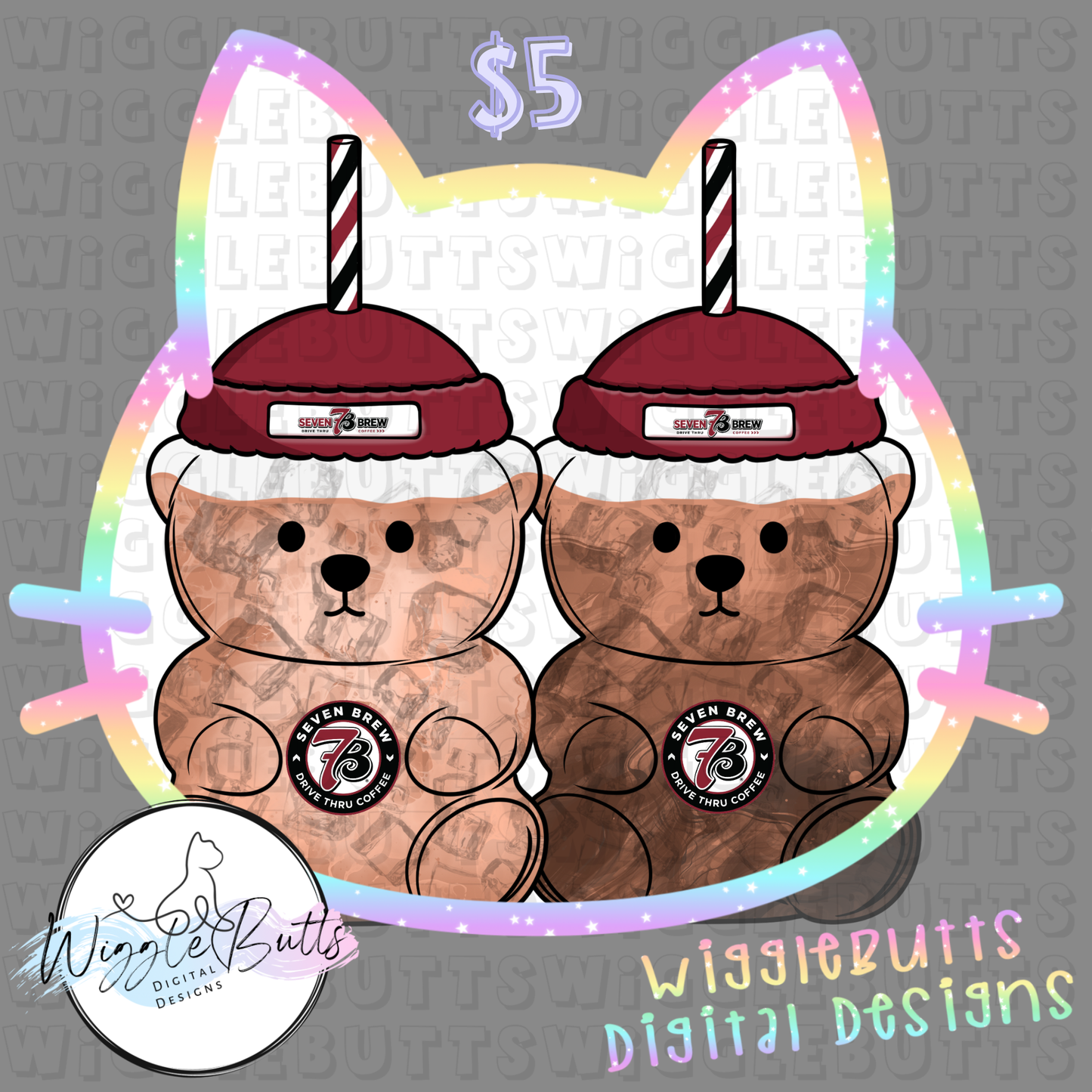 Coffee Bears 7 ClipArt Bundle
