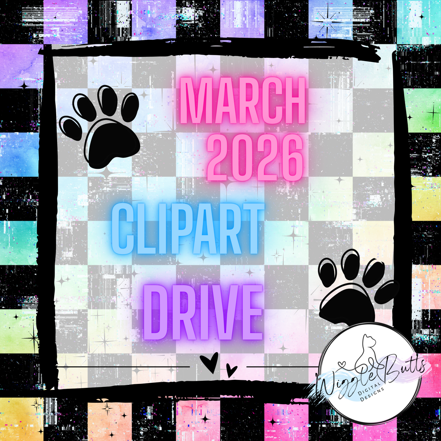 March 2026 Monthly ClipArt Drive