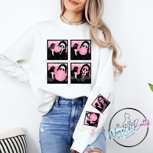 Horror Ghost Bubblegum What's your favorite flavor PNG Design and Matching PNG Sleeve Design