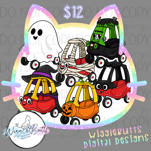 Cozy Coupe Halloween ClipArt Bundle