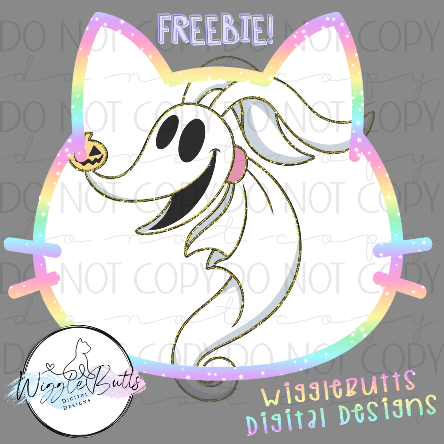 Nightmare Dog Halloween ClipArt Piece