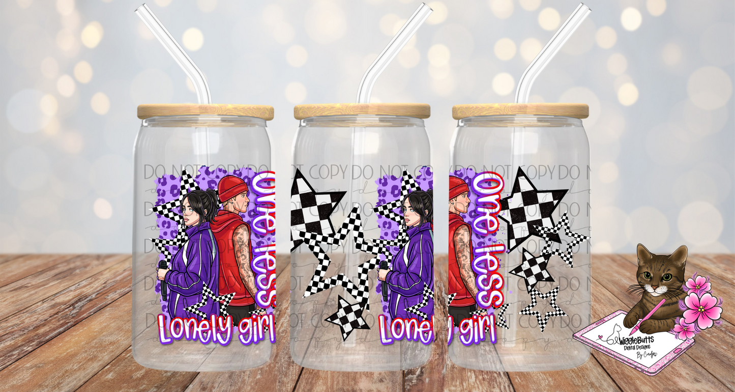 Pop Star 16oz Cup/Jar Wrap PNG Design