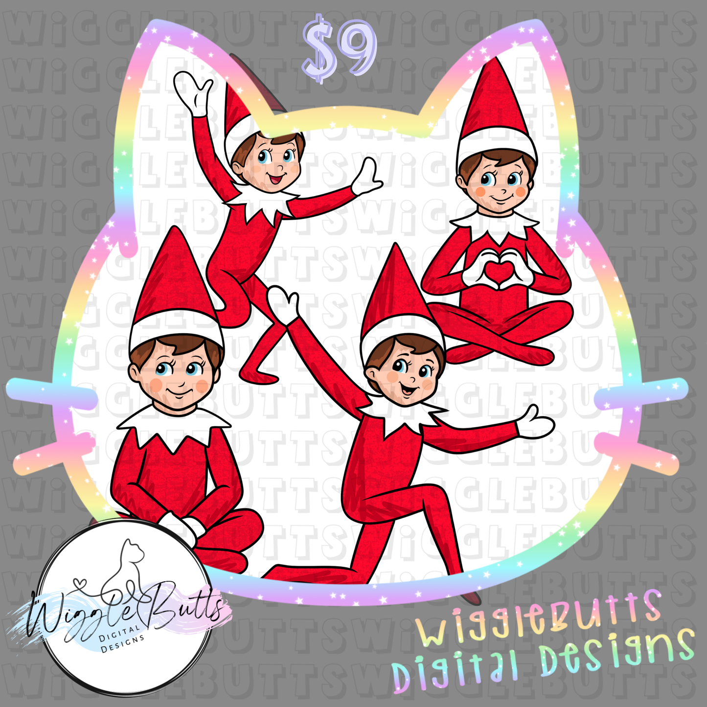 Elf Christmas ClipArt Bundle