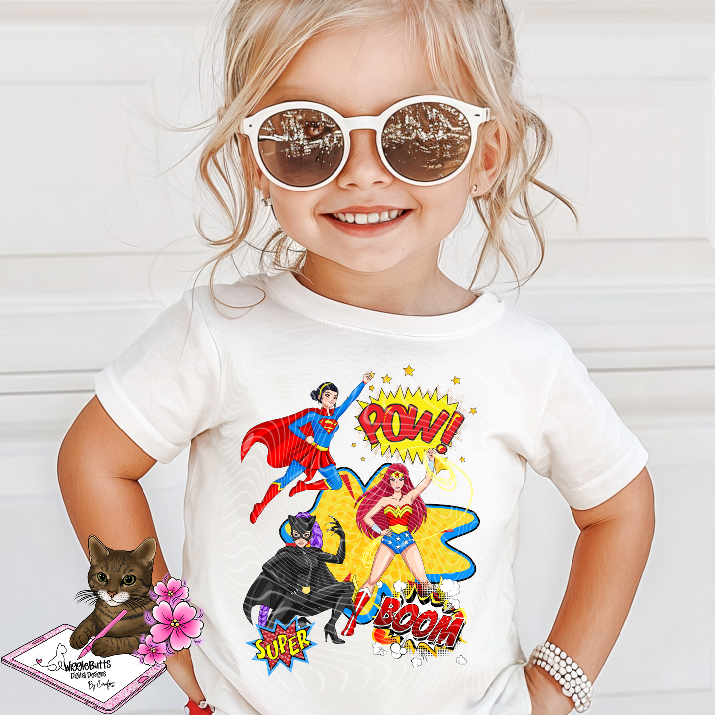 Anime Hunter Girls Super Heroes PNG Design