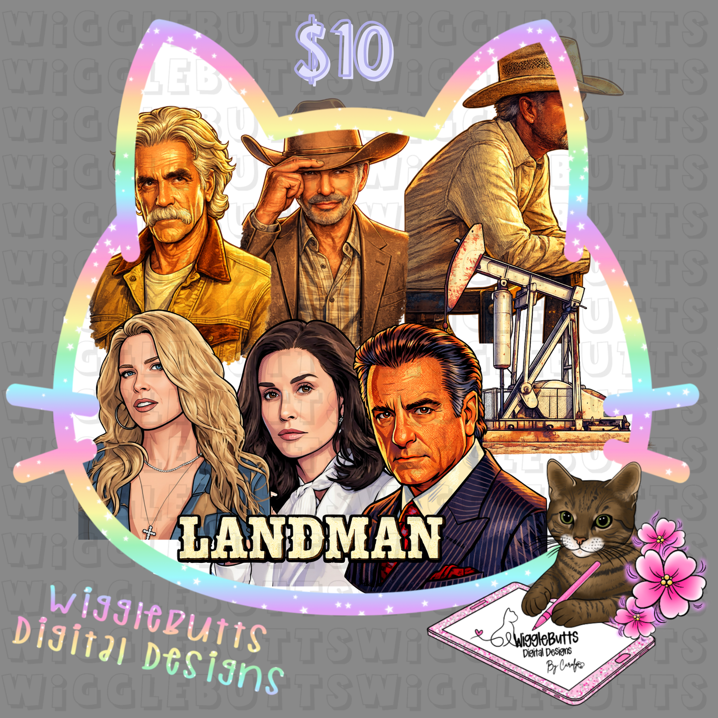 Oil Rig TV Show AI Assisted ClipArt Bundle