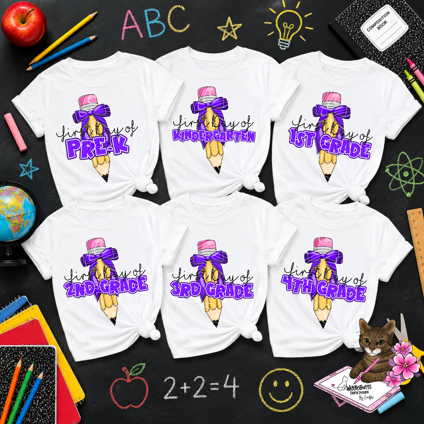 Back to School Pencil Design Bundle
