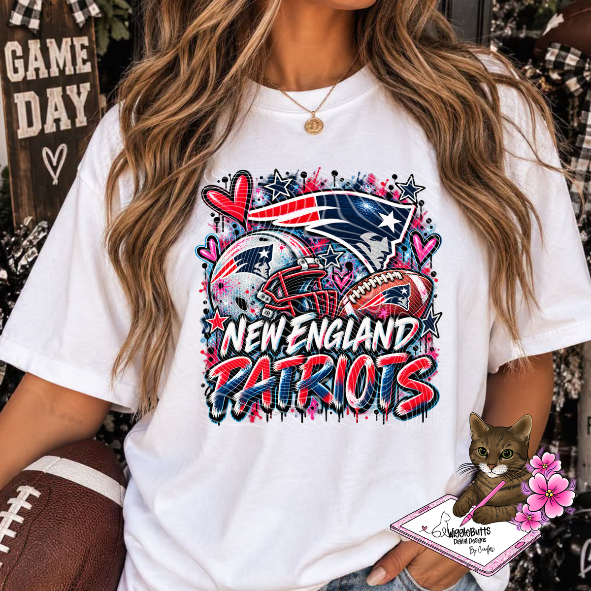 Football Painted PNG Design