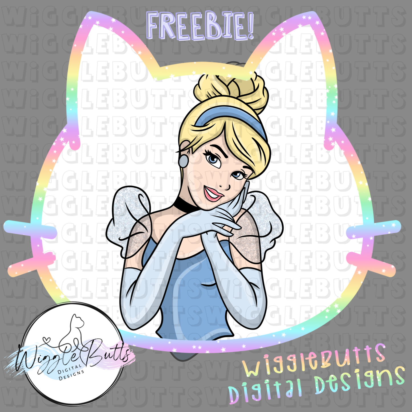 Princess Baby Blue ClipArt Piece