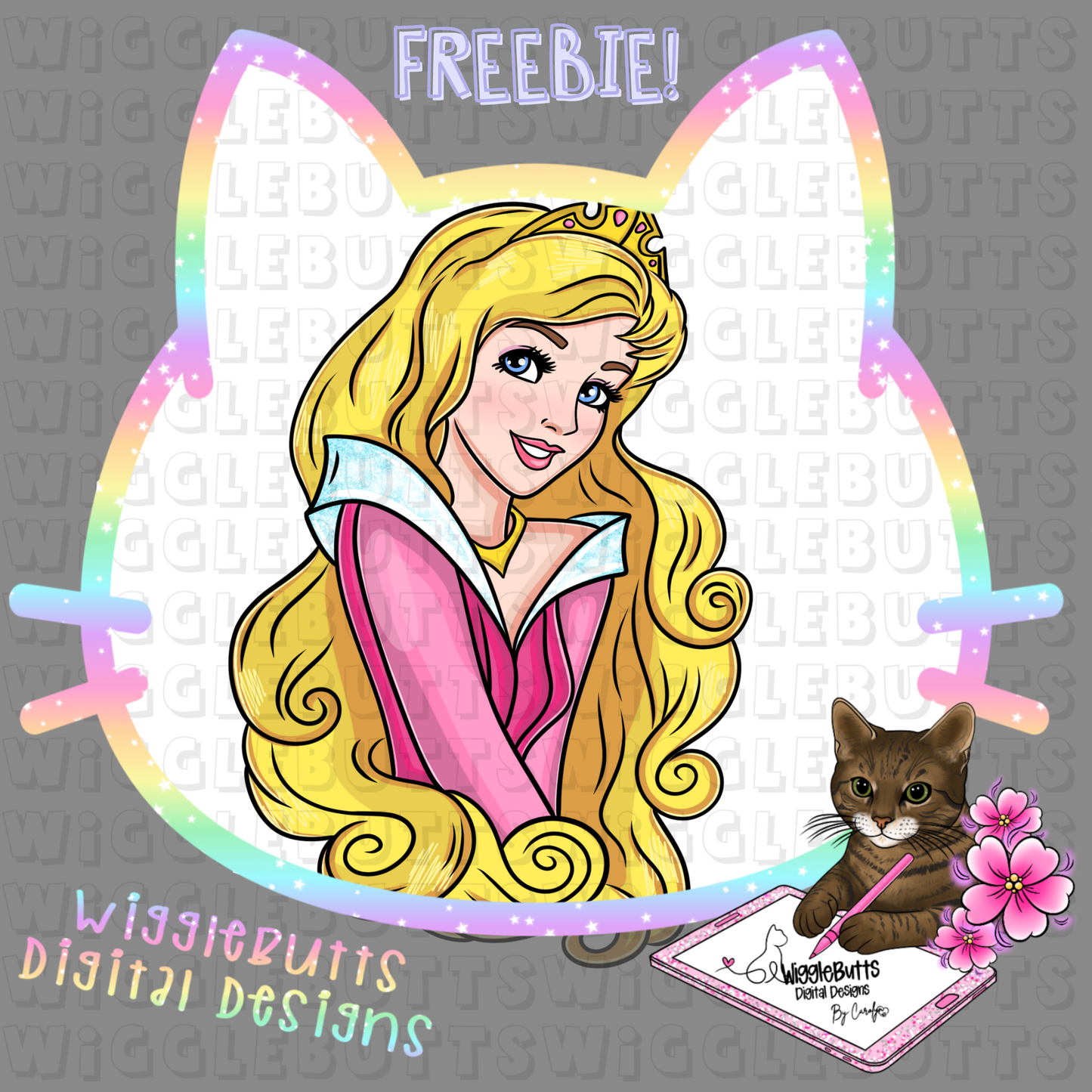 Sleep Princess ClipArt Piece