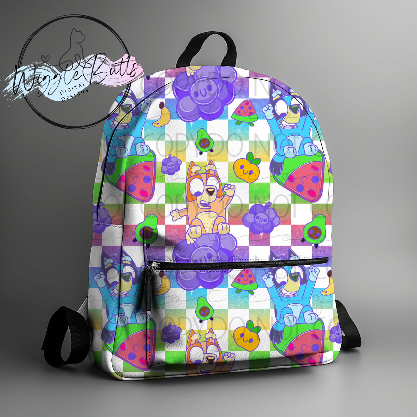 Blue Dog Puppies Yum! Grapes! Meowgical Motif Set