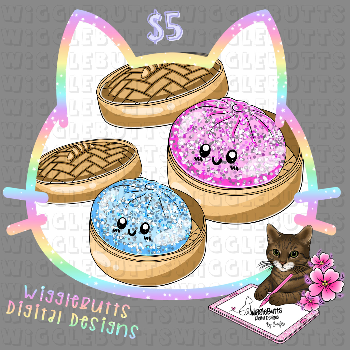 Glitter Squishies ClipArt Bundle