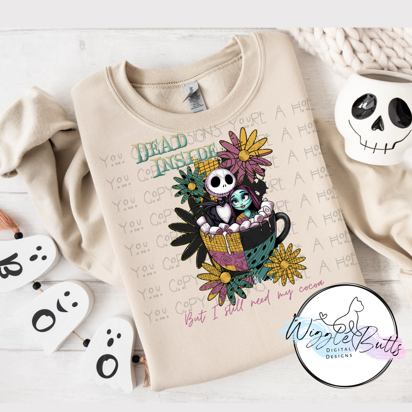 Nightmare Skeletons Halloween PNG Design