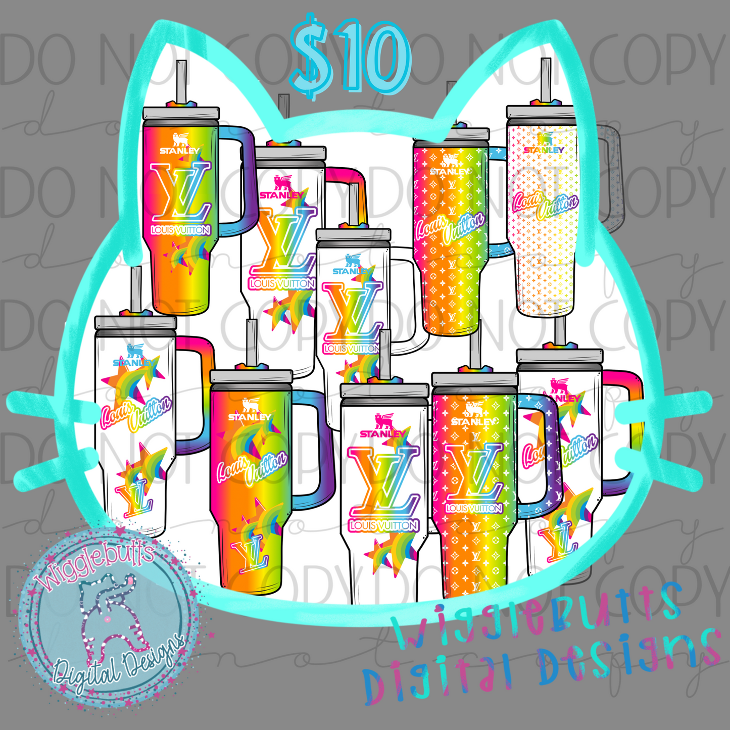 LF Boujee Cups ClipArt Bundle