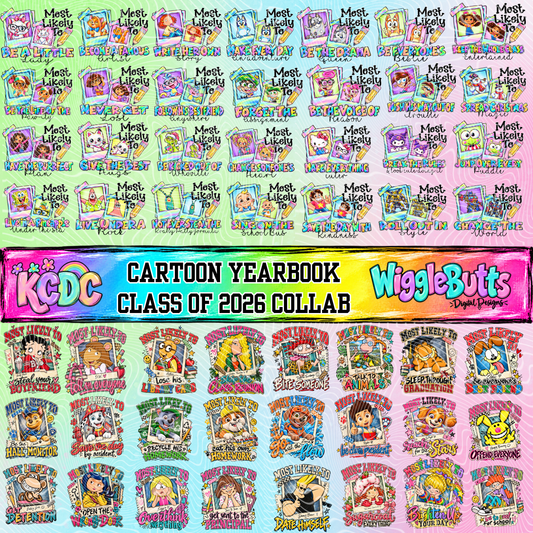 Cartoon Yearbook Class of 2026 Collab