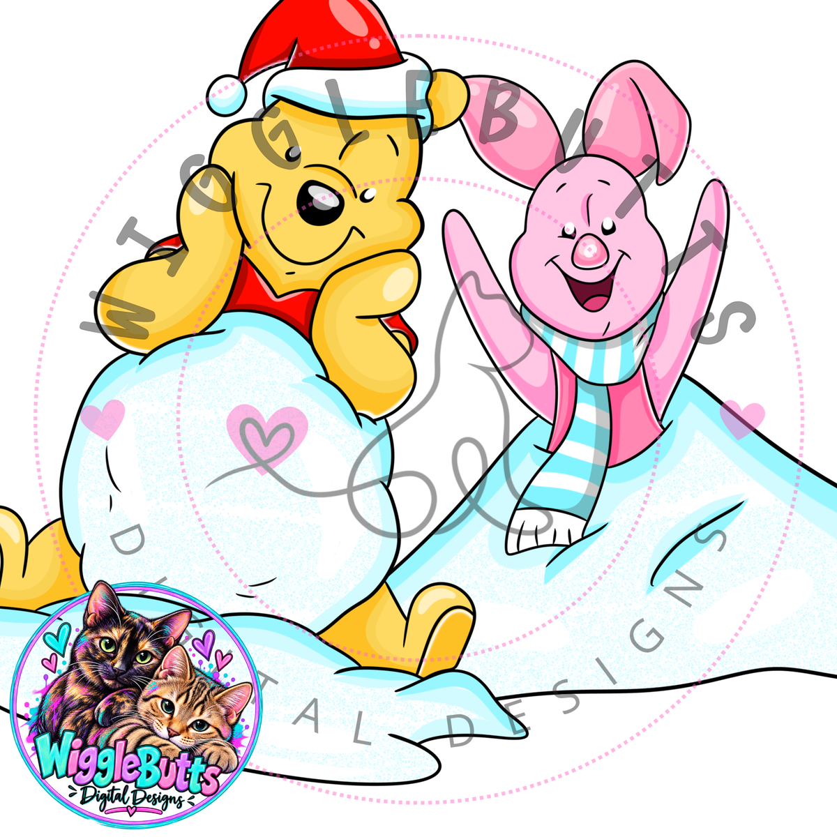 Honey Bear and Friends Winter Christmas ClipArt Set