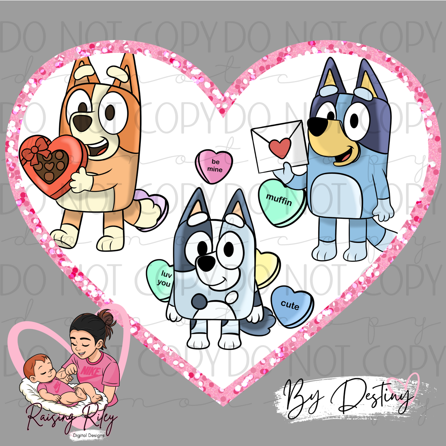 Blue Dog Puppies Valentine's Day Collab with RRDD