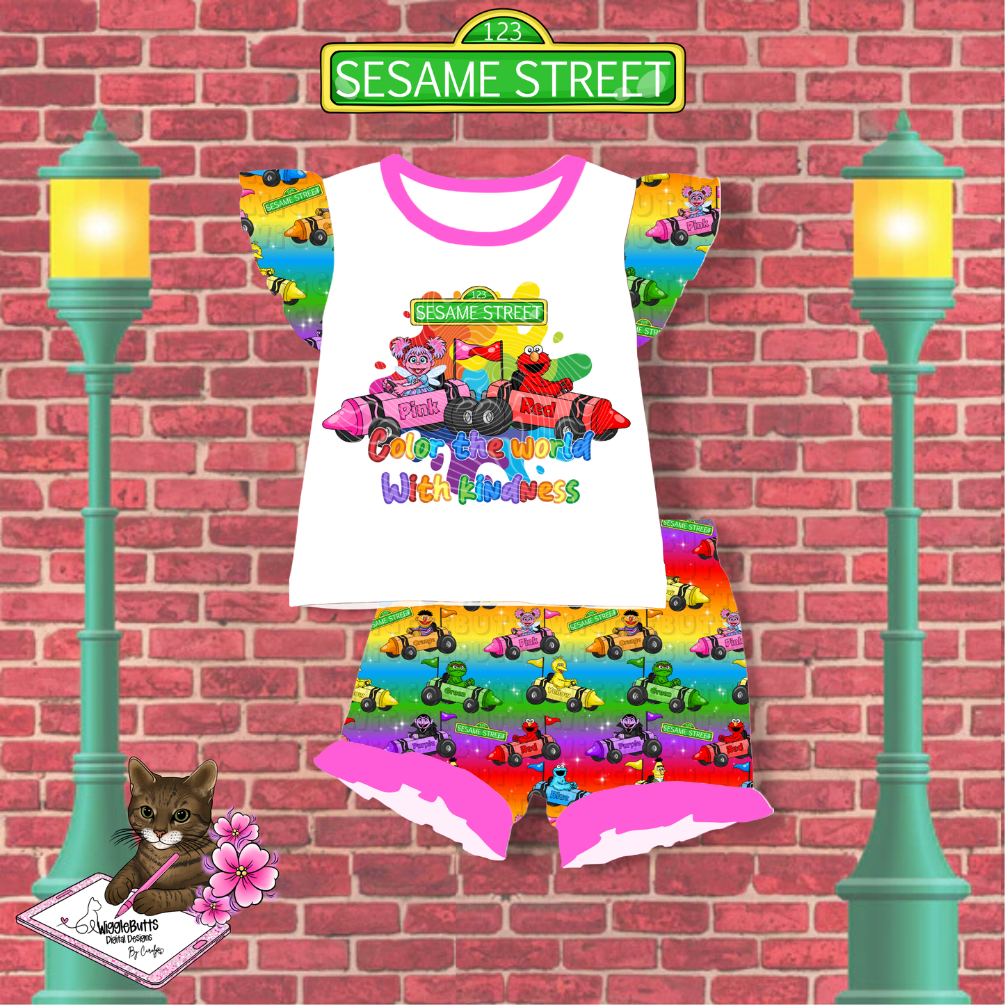 Old School Retro SS Street Kids Crayon Go Karts Solo Design Bundle