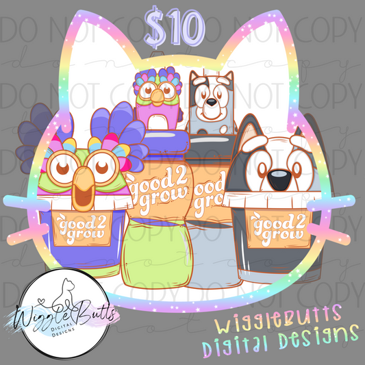 Dogs Puppy Juices Snacks ClipArt Bundle 2