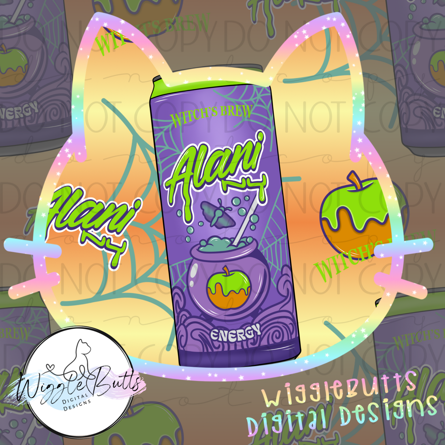 Energy Drink Witch Brew Seamless File