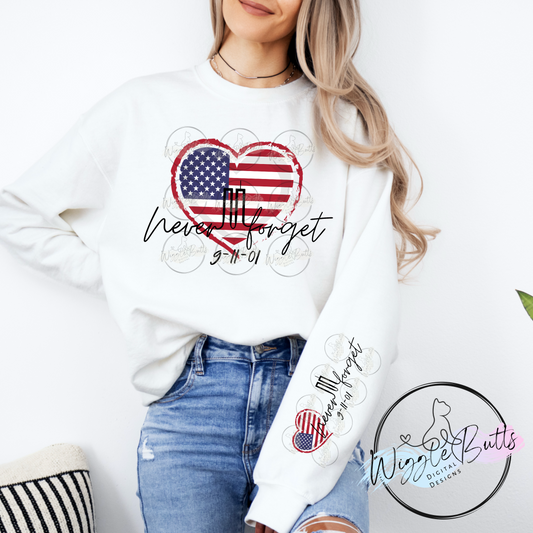 Never Forget 9/11/01 PNG Design