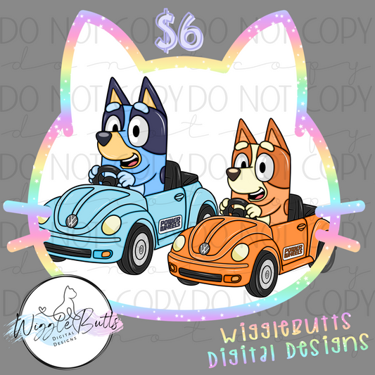 Dogs Puppies V dub wheels ClipArt Bundle