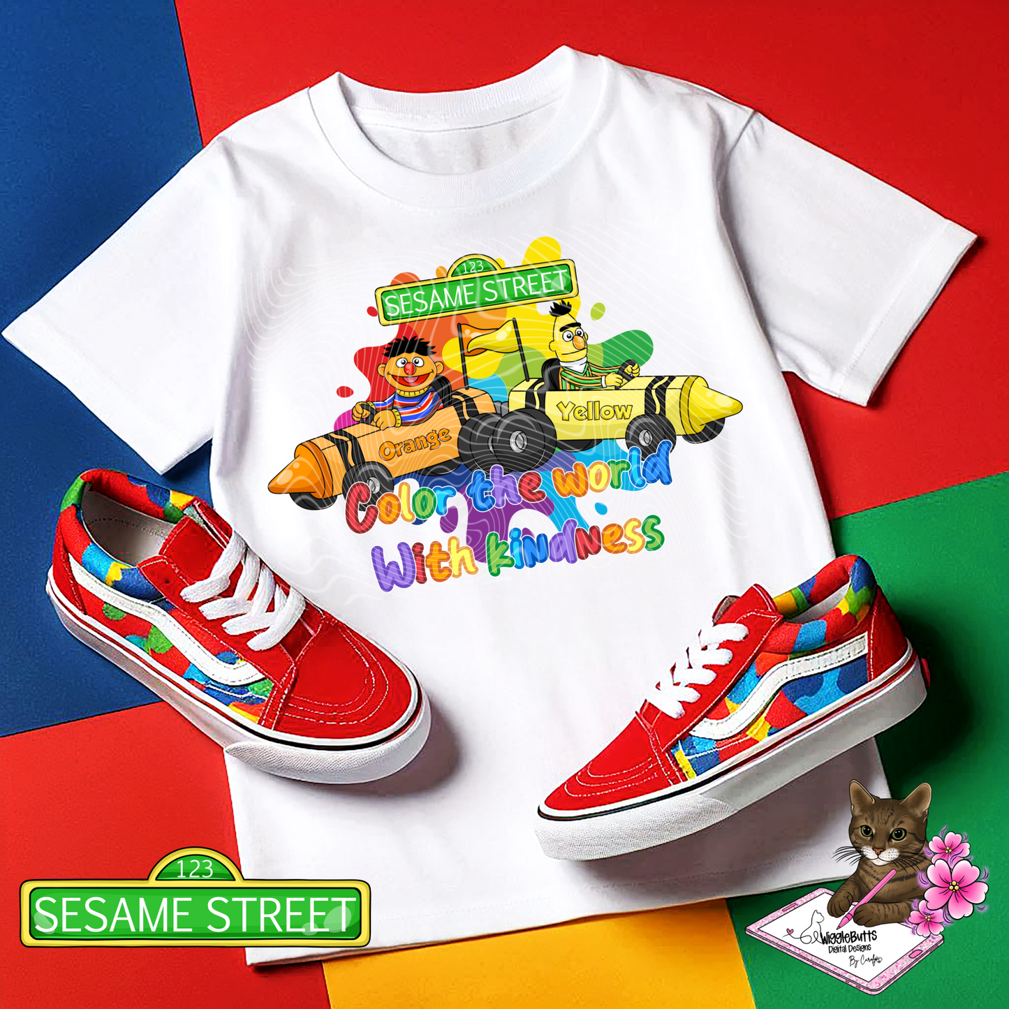 Old School Retro SS Street Kids Crayon Go Karts Solo Design Bundle