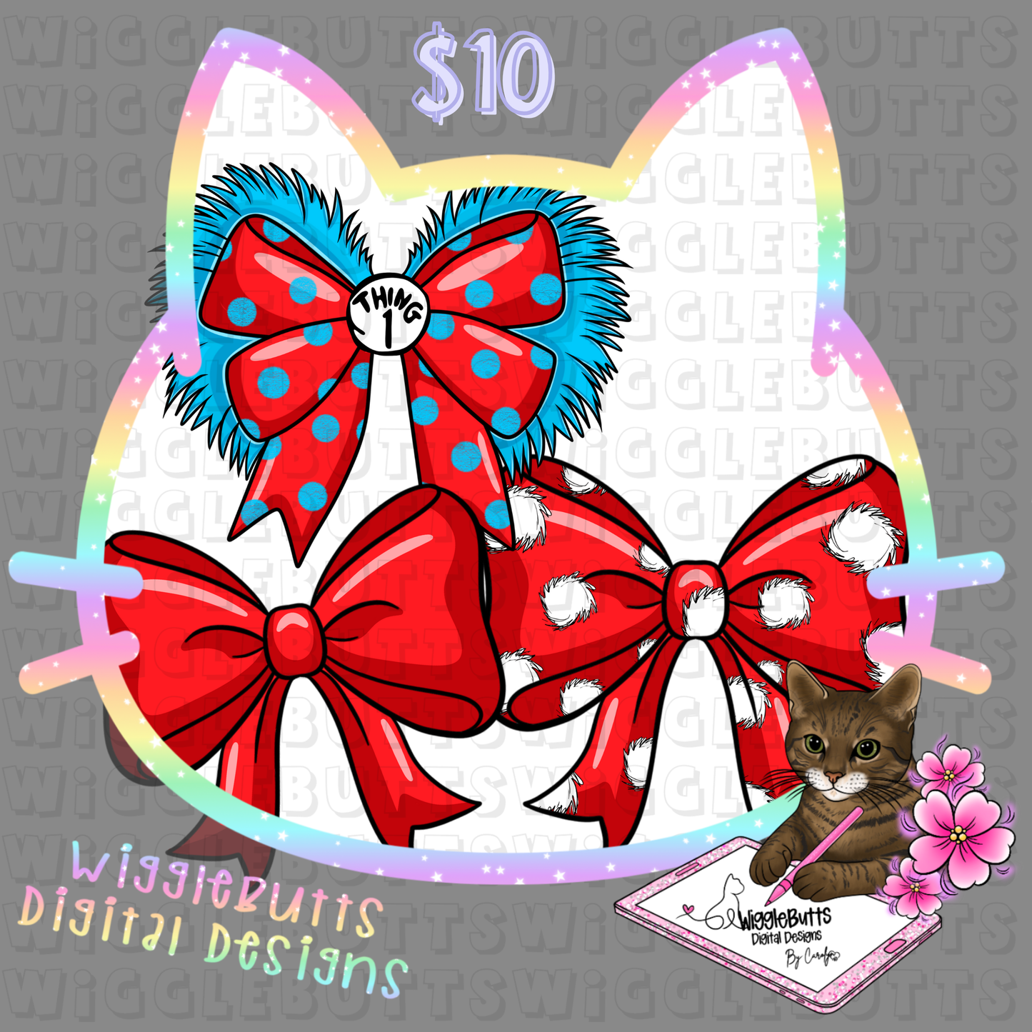 Reading Book Coquette Bows ClipArt Bundle