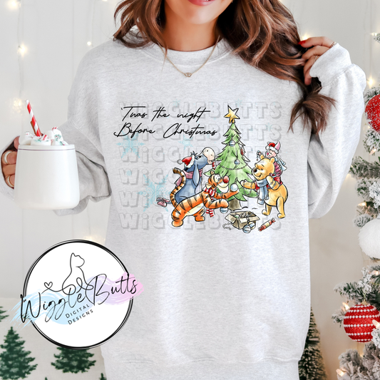 Honey Bear Night Before Christmas PNG Design