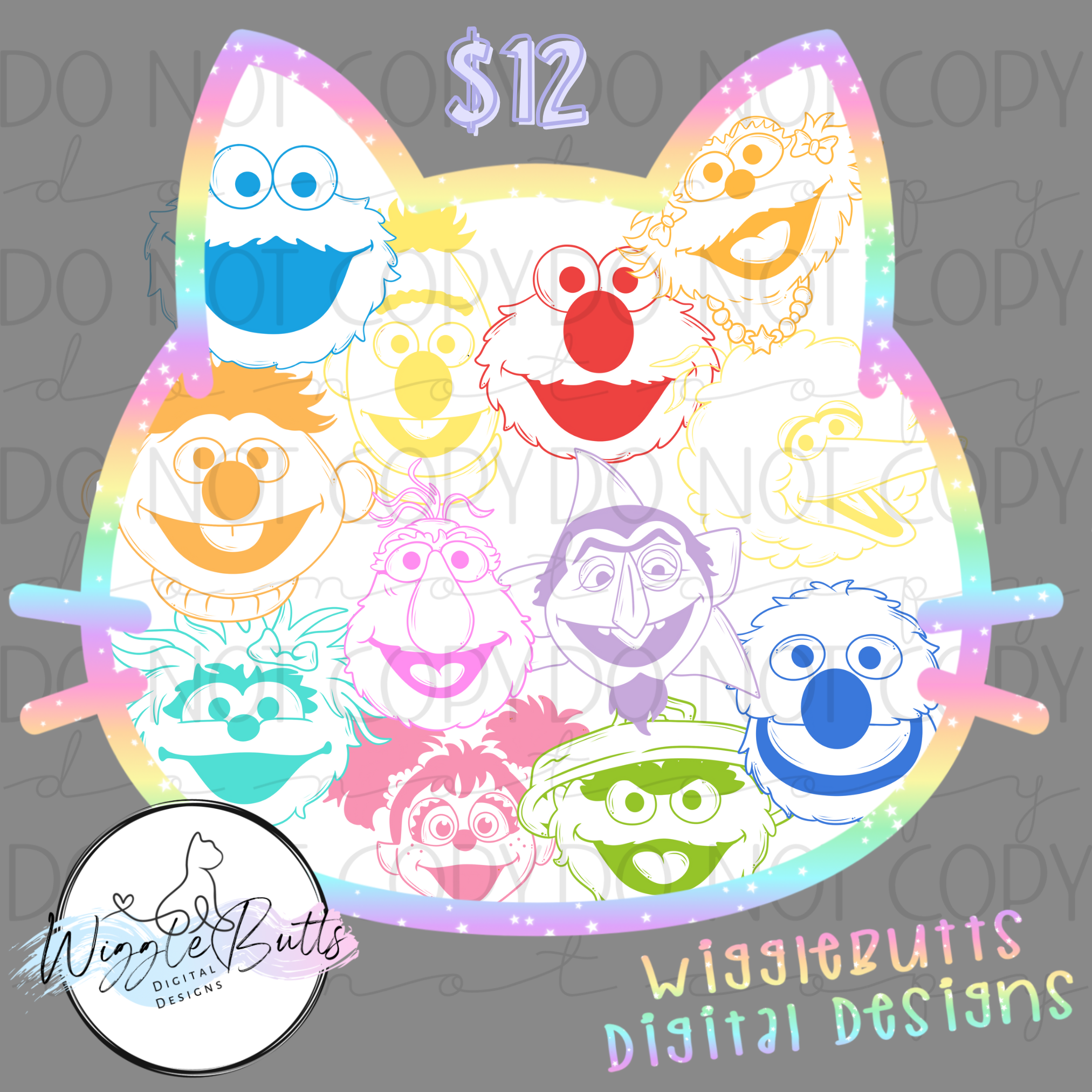 Street puppets White character faces ClipArt Bundle – Wigglebutts ...
