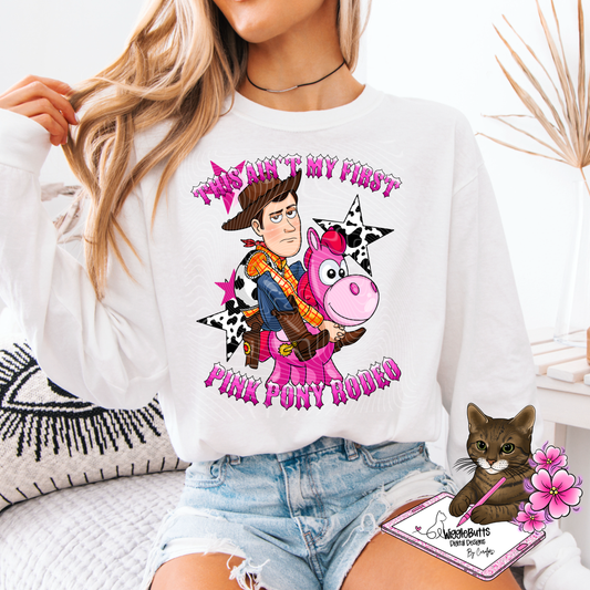 Toys Number 5 Pink Pony Rodeo PNG Design