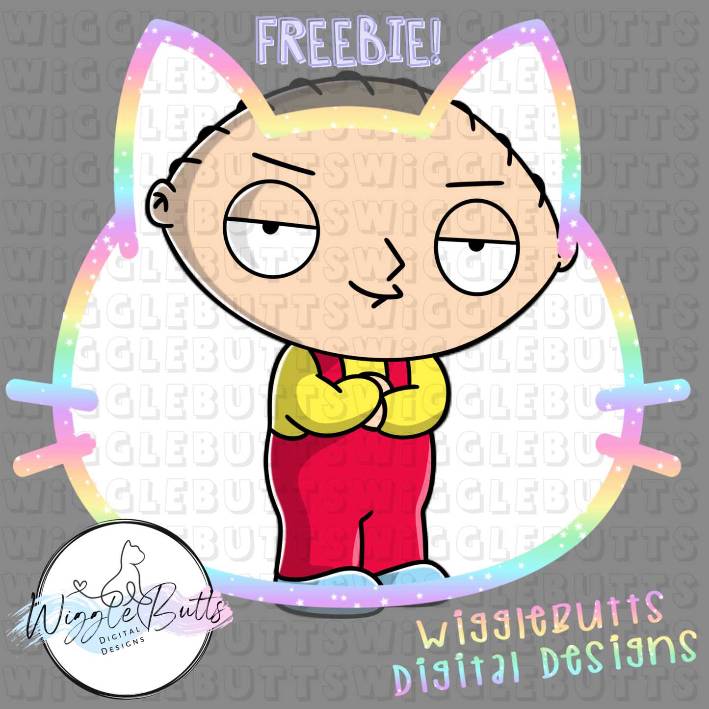 Baby Football Head ClipArt Piece