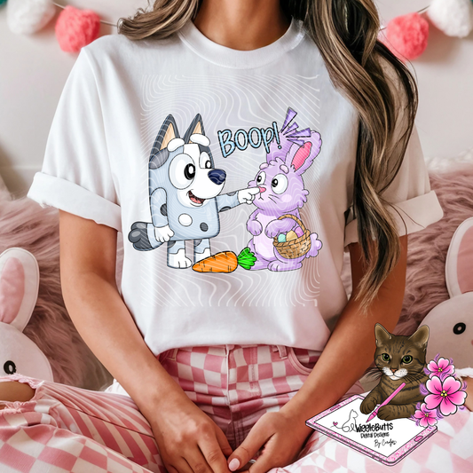Blue Dog Easter Boop Solo PNG Design Bundle